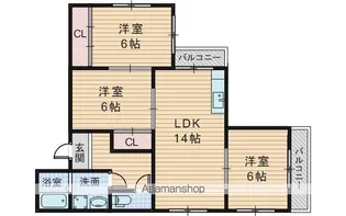 メゾン菊松【102号室】の間取り