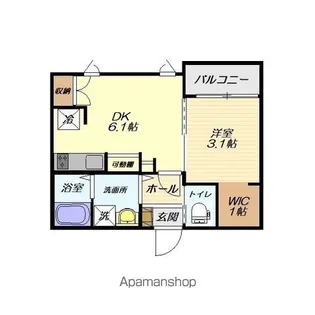 TUKURIE十日町【203号室】の間取り