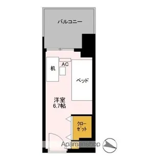 ロイヤルパークスER万代 SHARE万代【306-F号室】の間取り