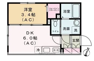 エルファーロ笹塚Ⅱ【3階】の間取り