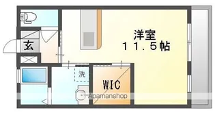 ウエスト・グランディール【1階】の間取り