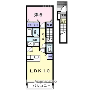 グラース メゾン Ⅰ【2階】の間取り