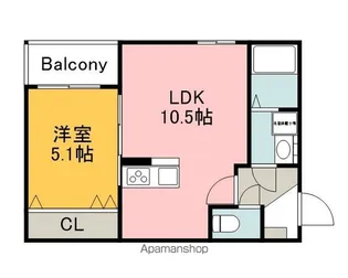アドバンス隅の浜【1階】の間取り