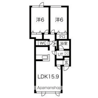 アムール43【1階】の間取り