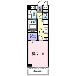 マルベル宇多津【3階】の間取り