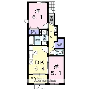 メルヴェーユ【1階】の間取り