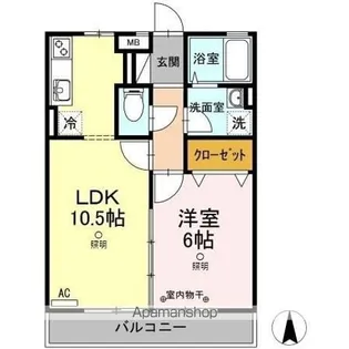 ソレイユ水江 【3階】の間取り
