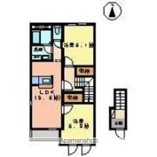 コンフォール郭内【2階】の間取り