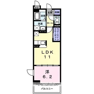 ブリアンコリーヌ【1階】の間取り