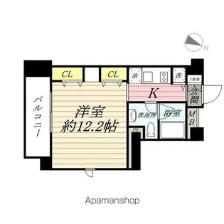 ニューシティアパートメンツ亀戸【6階】の間取り