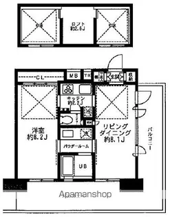 レジディア大森東【10階】の間取り