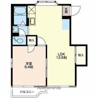 フォーブルやまとAB【B102号室】の間取り