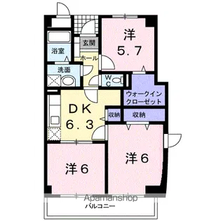 双藤マンション【2階】の間取り