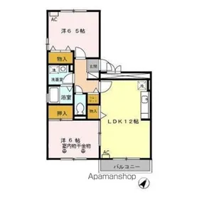 フォーエバー八坂 A【2階】の間取り