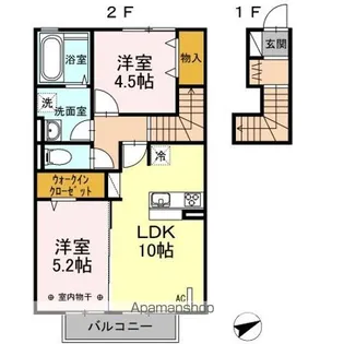 コンフォート【2階】の間取り