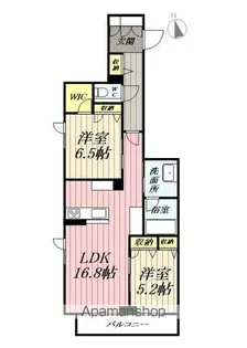 埼玉県三郷市早稲田5丁目【マンション】の間取り