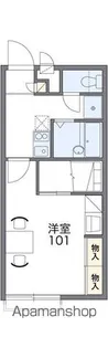 レオパレスCLOVER Ⅰ【105号室】の間取り