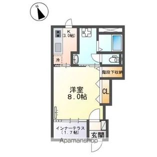 仮)取手市米ノ井アパートA棟【1階】の間取り