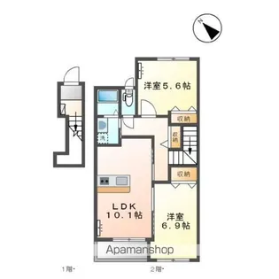 ラ・カンパニュラⅡ【202号室】の間取り