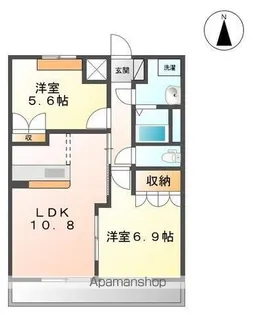 ファインパストラル【1階】の間取り