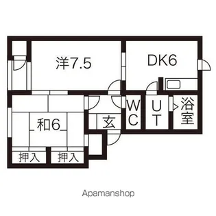 レフィナードA【102号室】の間取り
