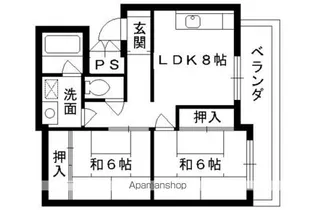 イストワール御所東【1階】の間取り
