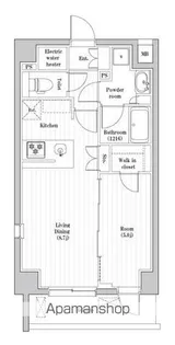 東京都新宿区高田馬場2丁目【マンション】の間取り