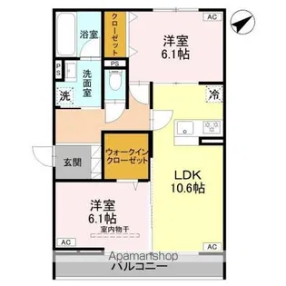 DーGRAN本町【2階】の間取り