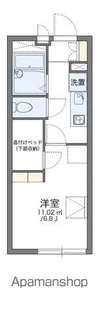 レオパレスハイツ流山【1階】の間取り