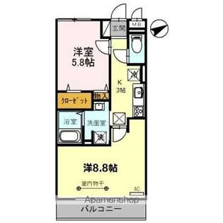 アンクレージュ【1階】の間取り