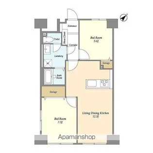 ロイヤルキャステージ恋ヶ窪【3階】の間取り