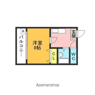 リブソレアートⅡ【112号室】の間取り