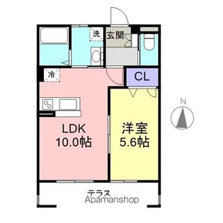 ルピナスC【103号室】の間取り