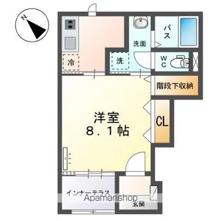トレアニシア【1階】の間取り