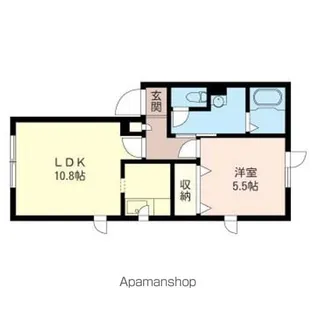 MANOIR檜【202号室】の間取り