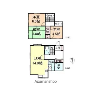 ファシーネ上関【200号室】の間取り