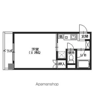 グラウィス【4A号室】の間取り