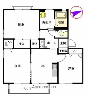 エスポワール貴船 A棟【2階】の間取り