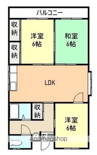 若草ハイツ【3階】の間取り
