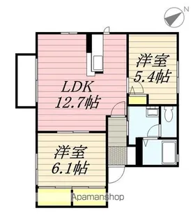 ルミエール朝日B棟【2階】の間取り