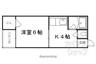 清幸マンション【105号室】の間取り