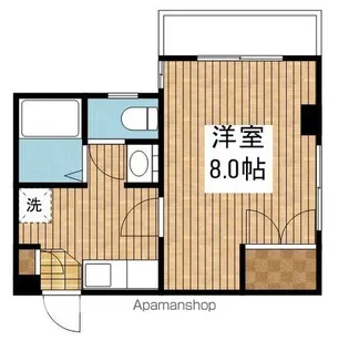 ハイブリッジ神道寺【1階】の間取り
