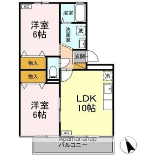 クレアール A【1階】の間取り
