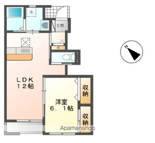 コーポ エクセル【1階】の間取り
