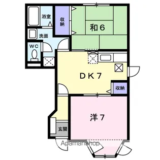 ハートフル【1階】の間取り