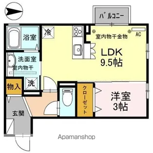 シャンピオナ【2階】の間取り