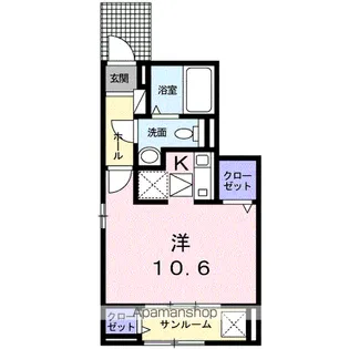 グレースヴィラココア【1階】の間取り