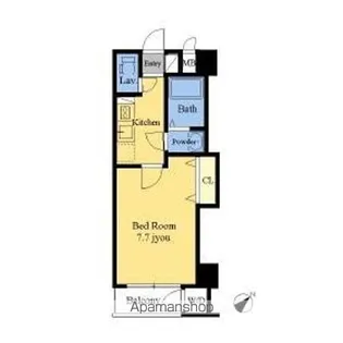 1Kの間取り画像