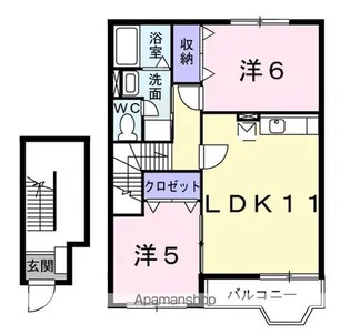 ファー イースト【2階】の間取り