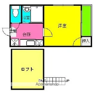 福岡県福岡市博多区竹下5丁目【アパート】の間取り